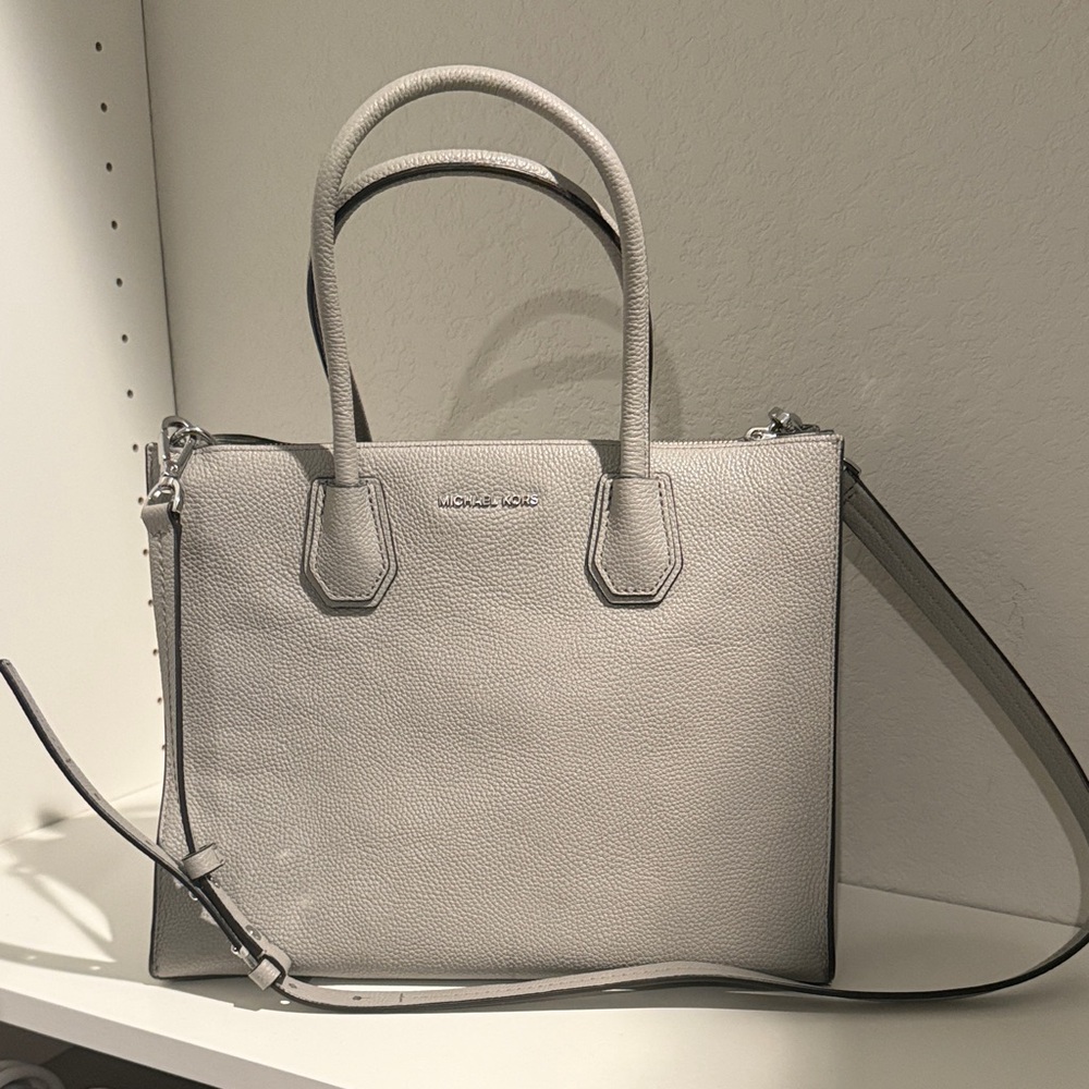 Michael Kors Light Gray Satchel